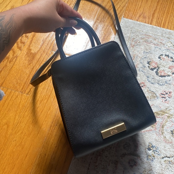 Zac Posen Small 2 Style Black Purse Crossbody - Picture 10 of 11